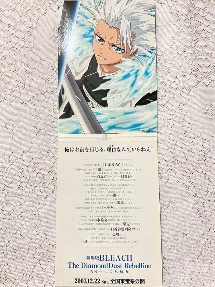 BLEACH ブリーチ 劇場版もう一つの氷輪丸 日番谷 一護 非売品 バインダー 劇場版BLEACH The DiamondDust Rebellion もう一つの氷輪丸